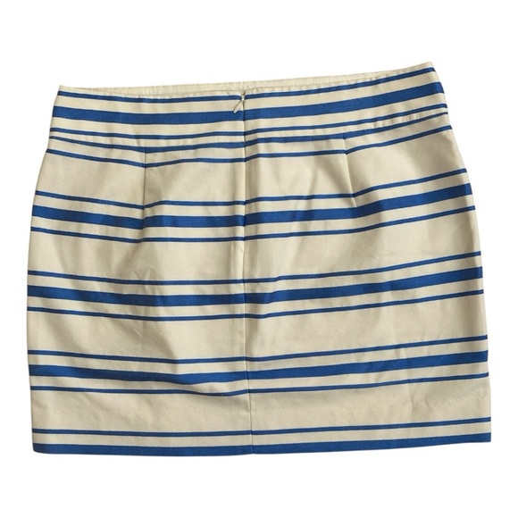 J.Crew Blue Striped Mini Skirt - Picture 2 of 7
